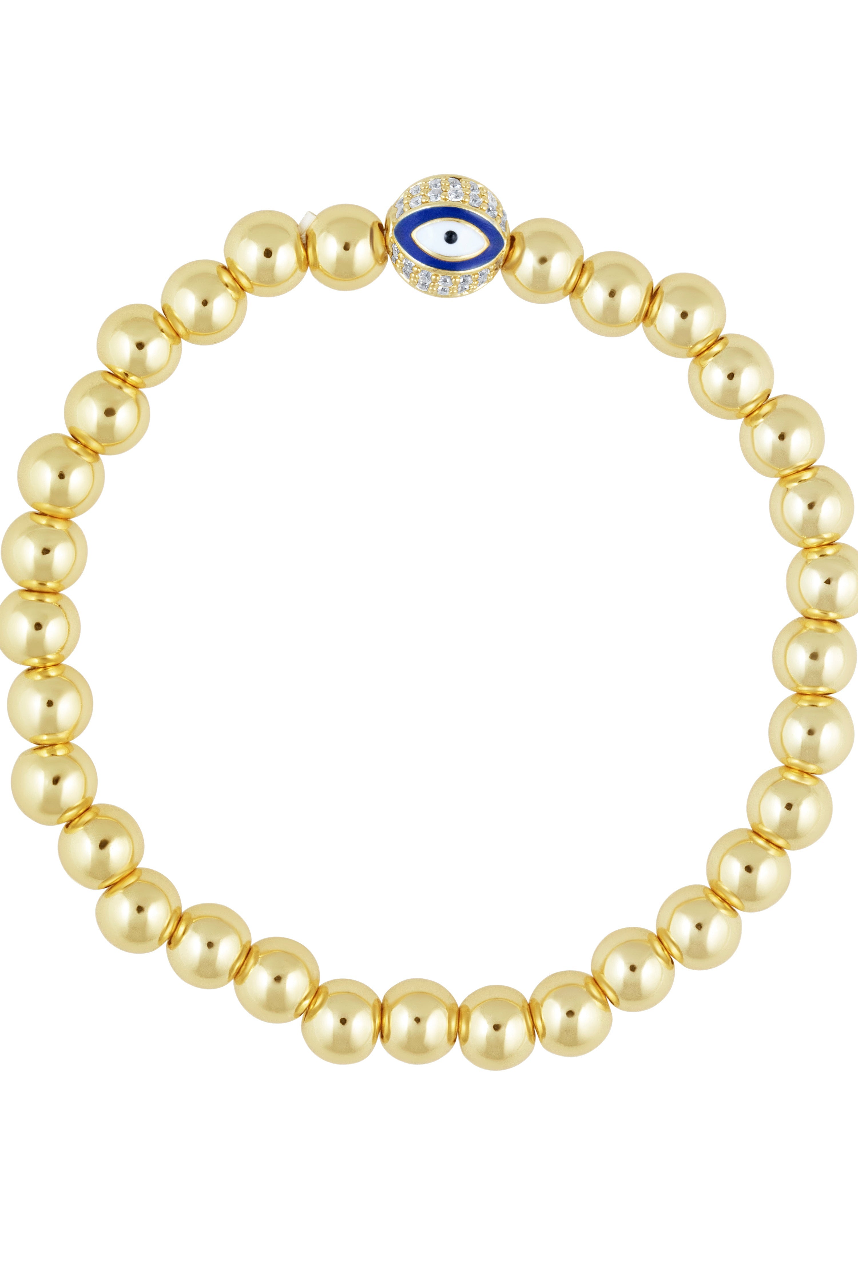 Beaded Evil Eye Bracelet - Bikini Crush Swimwear