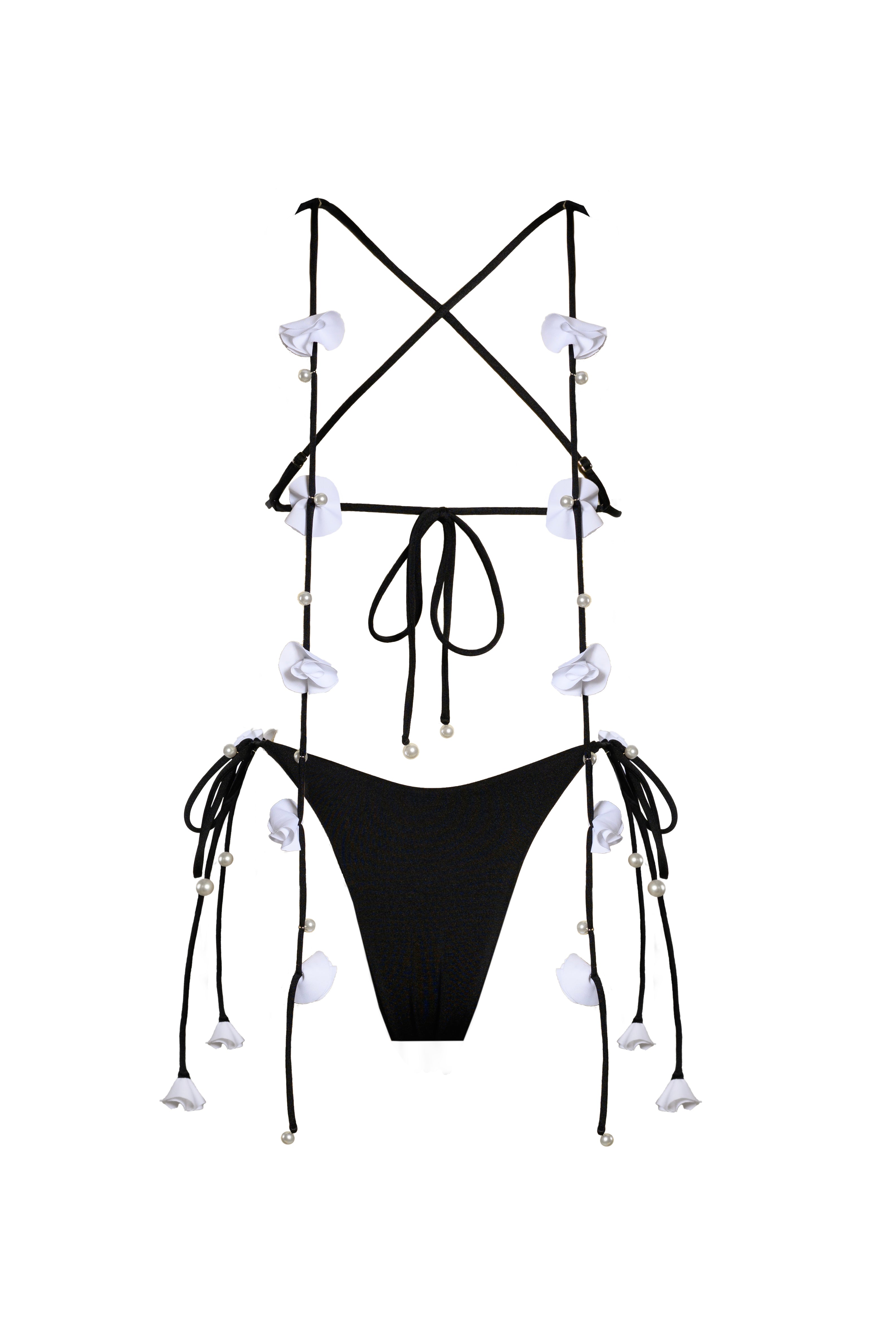 Fleur Top Black - Bikini Crush Swimwear