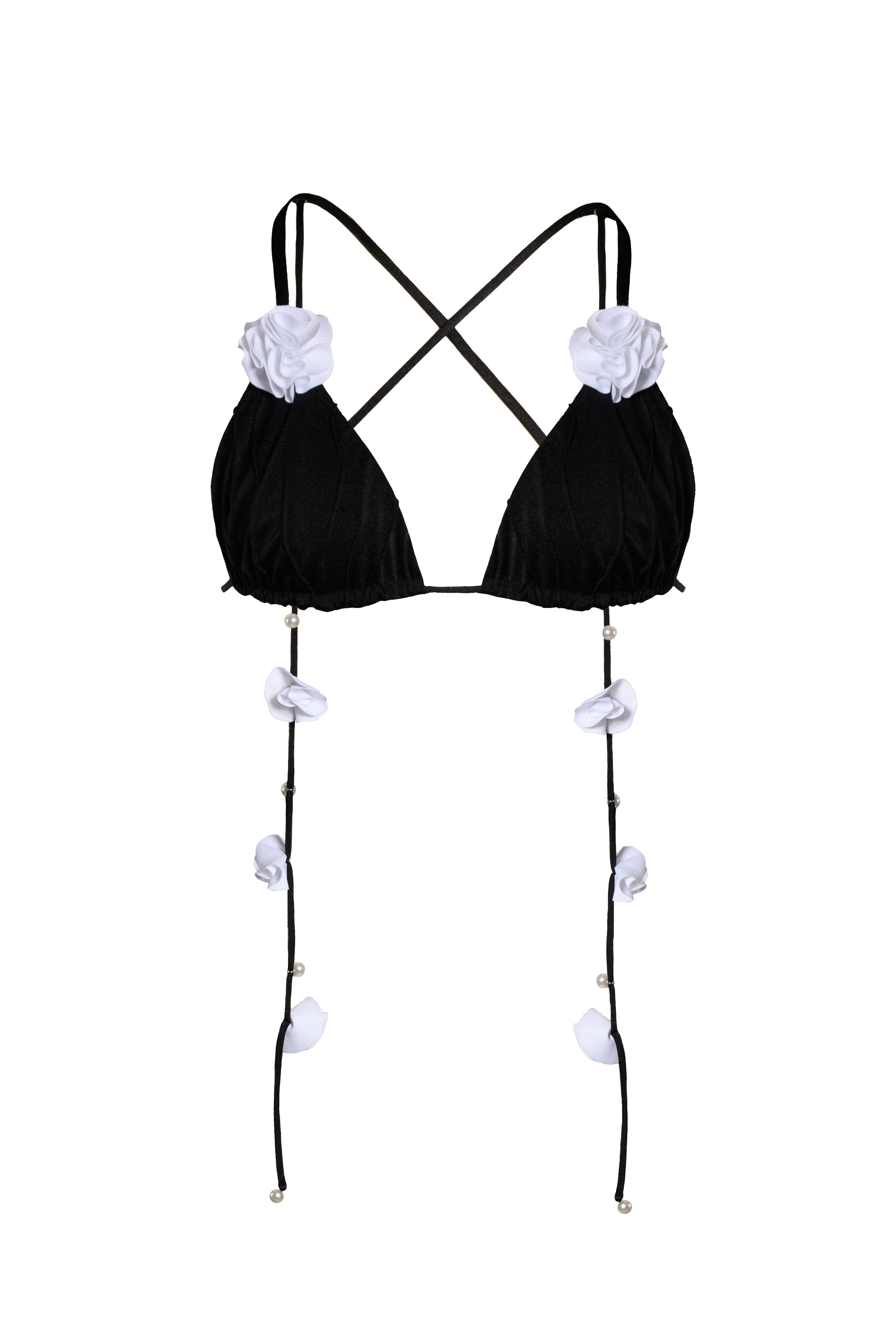 Fleur Top Black - Bikini Crush Swimwear