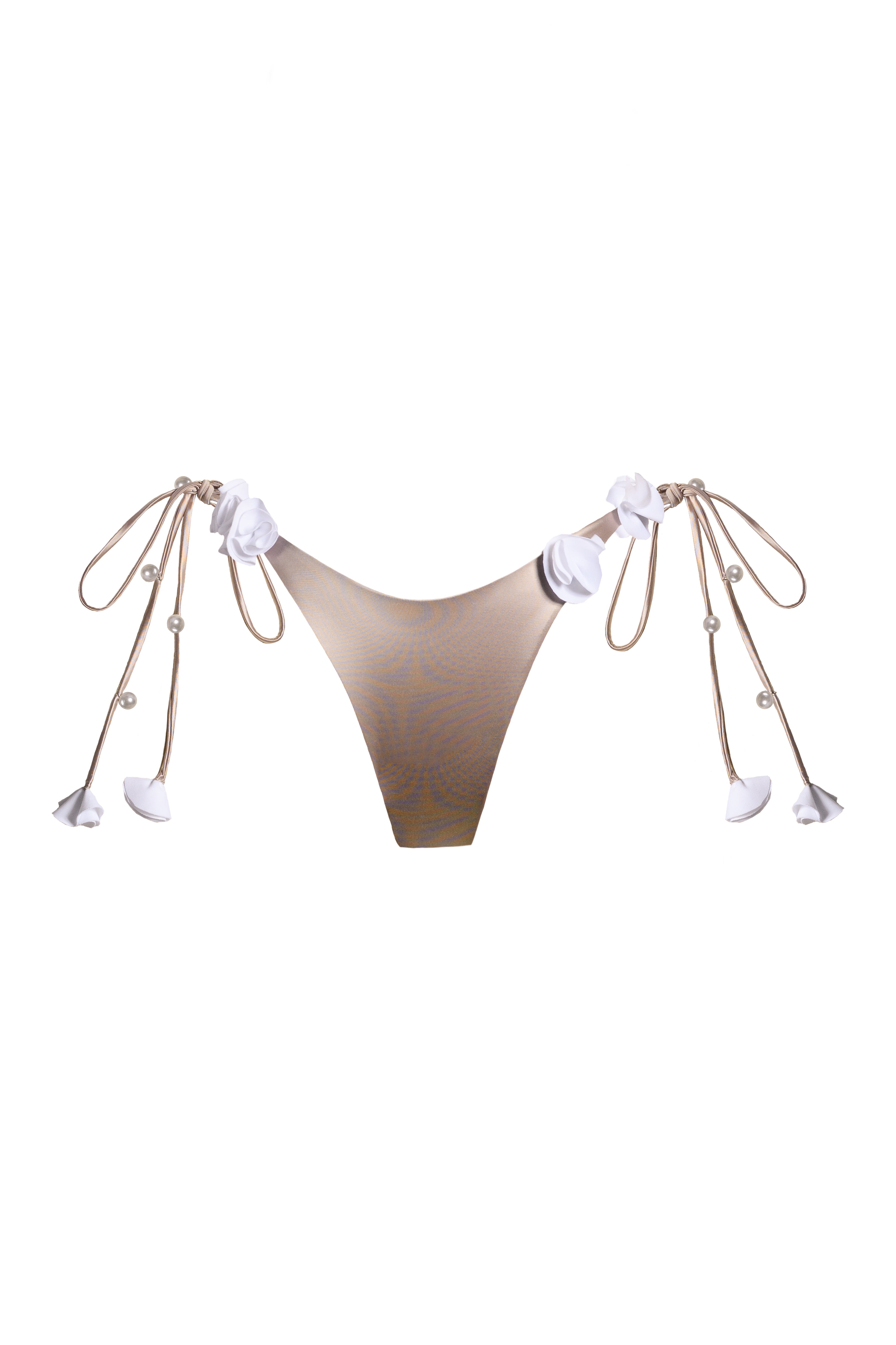 Fleur Tie Bottom Satin Mauve (Limited Edition) - Bikini Crush Swimwear