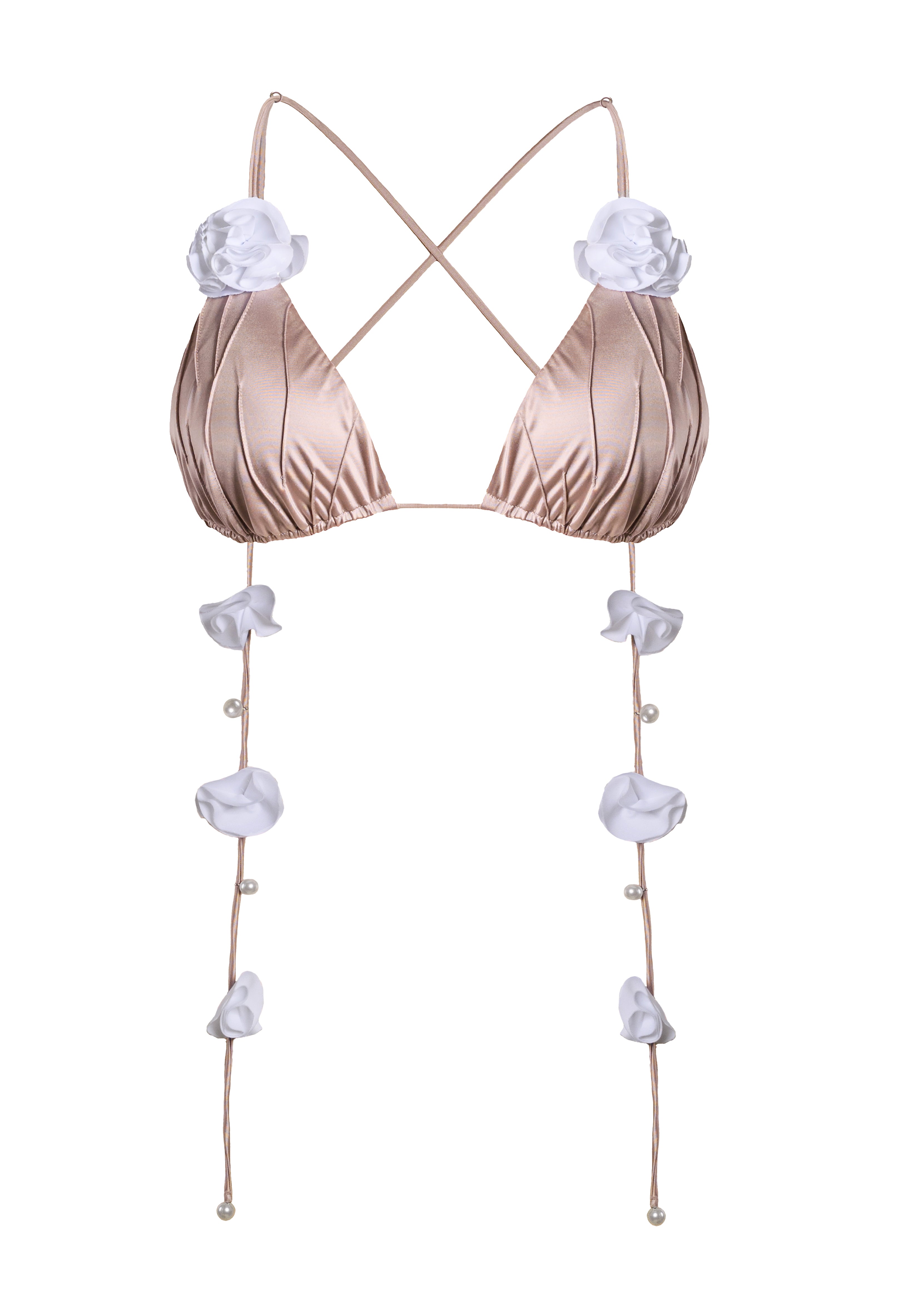 Fleur Top Satin Mauve (Limited Edition) - Bikini Crush Swimwear