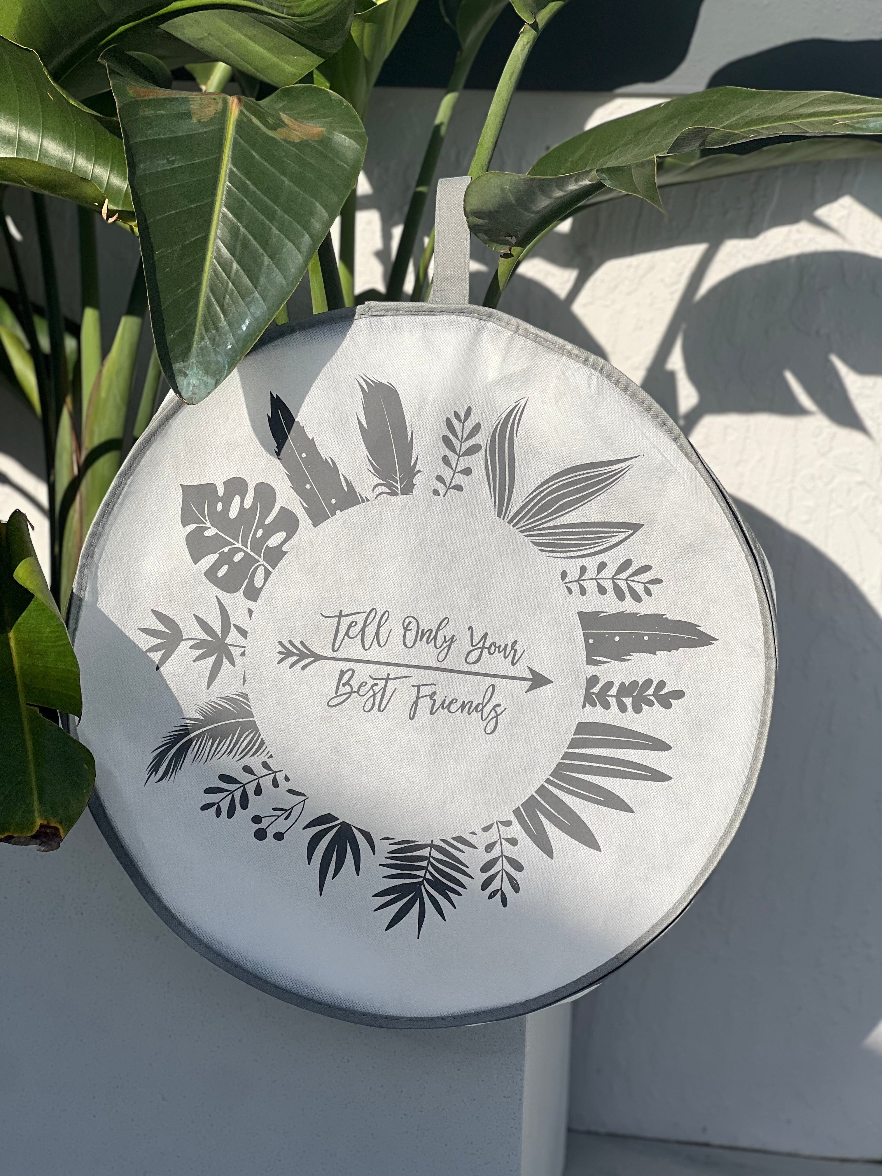 Flora Bella hat Natural Straw / One Size Hat Travel Bag // (Brands We Love)